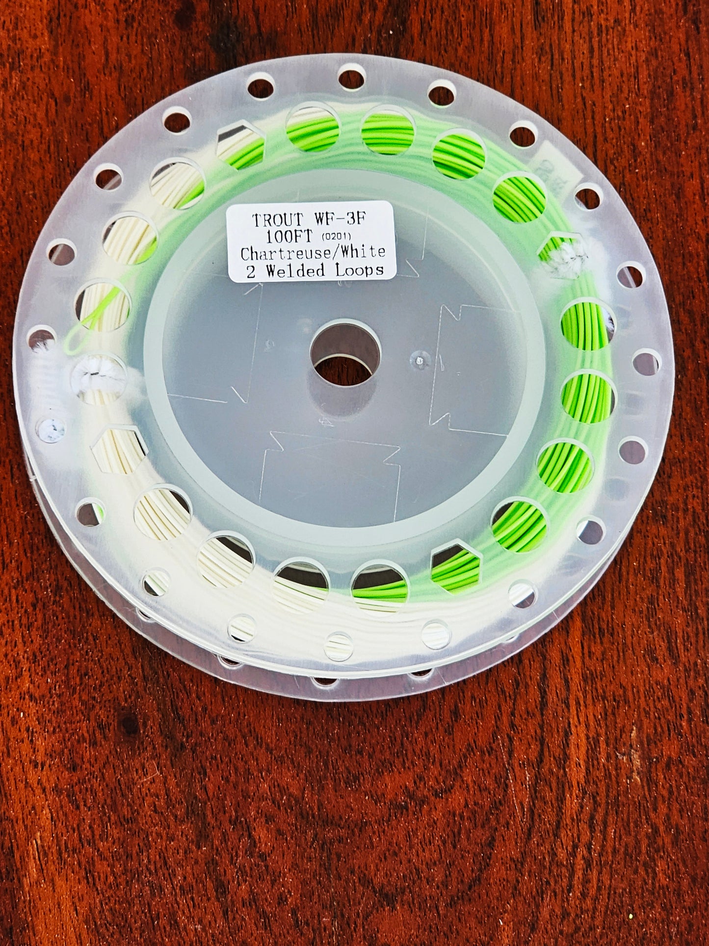 OLDE FLY SHOP FLY LINE WF-3F / WF-6F WEIGHT FORWARD FLOATING, CHARTREUSE /WHITE