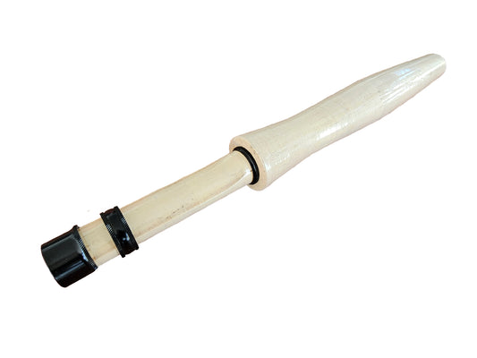 ALL CORK / ALUMINUM BLACK CHROME PLATED SLID BAND REEL SEAT   AND HALF WELLS 6"CORK GRIP  1-4WT