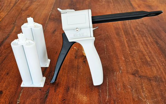 STARTER KIT FOR 2 PART 5MIN ROD BUILDING EPOXY WITH DISPENSER GUN