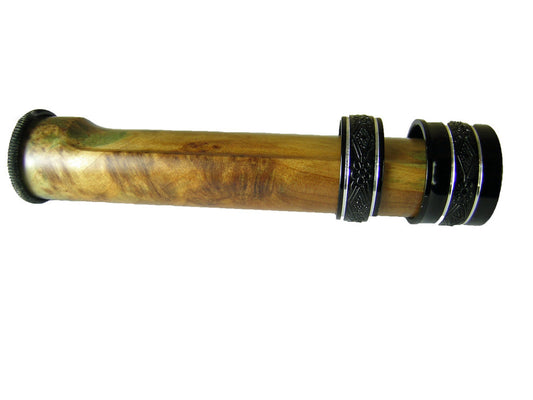 LITE WEIGHT BURLED WOOD /BLACK ALUMINUM REEL SEAT