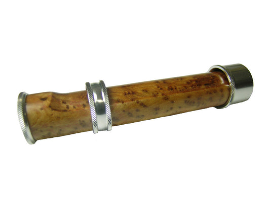 LITE WEIGHT BURLED WOOD SILVER ANODIZED ALUMINUM SLID BAND REEL SEAT 5WT