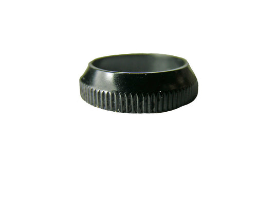 WINDING CHECK BLACK PLATED KNURLED OUTER EDGE