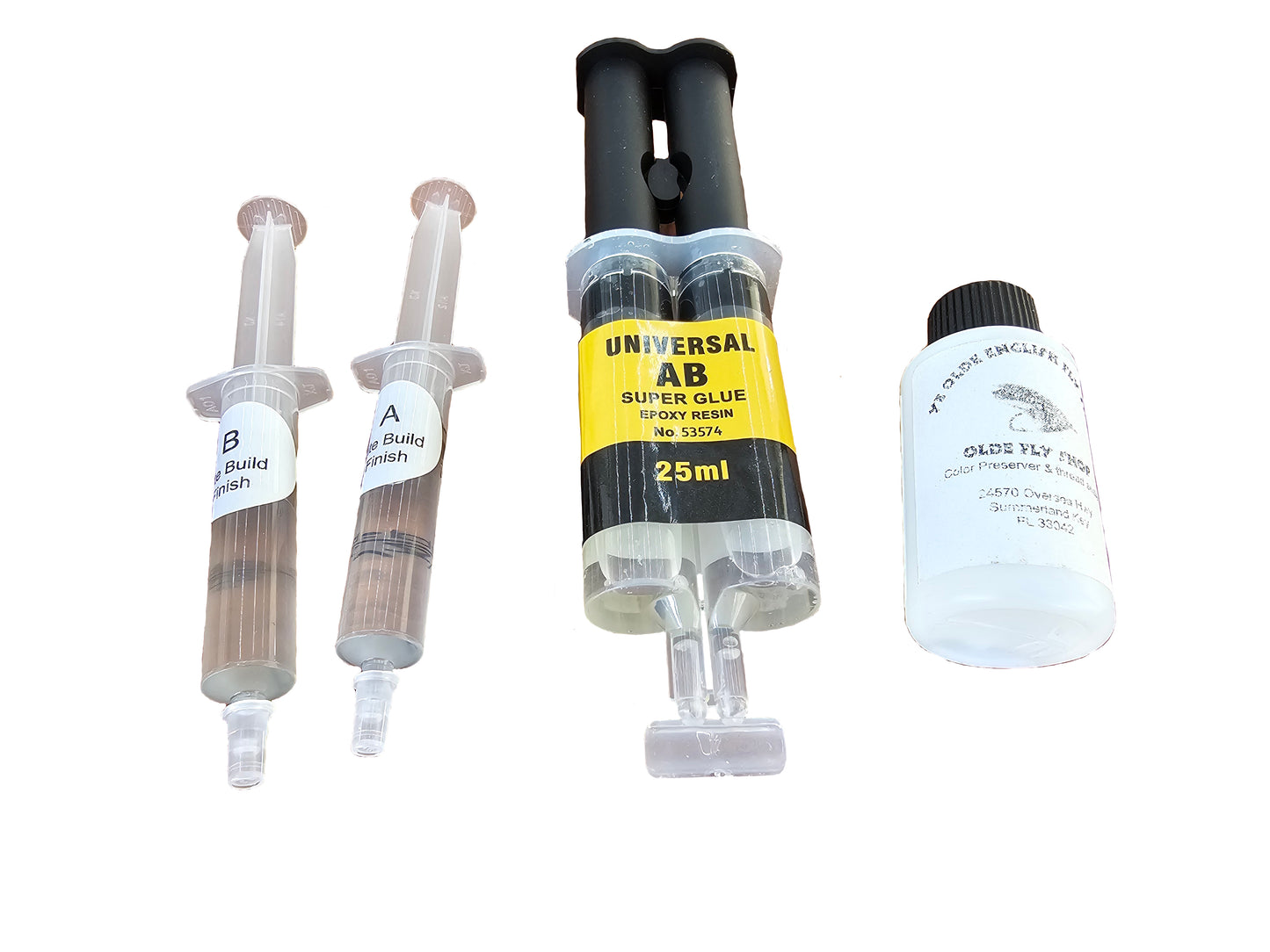 OLDE FLY SHOP COMPLETE EPOXY ROD BUILDING KIT AND LITE FINISH KIT