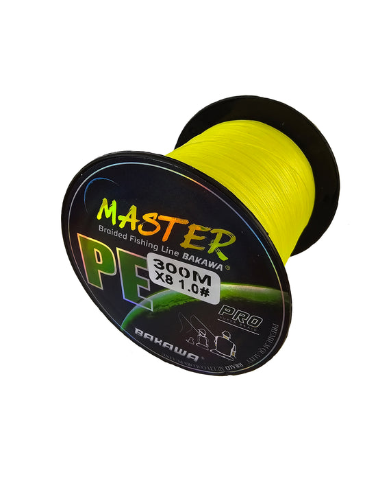BAKAWA PE PREMIUM FLY LINE BACKING 25LB 300M (328) YDS) HIGH VIS YELLOW