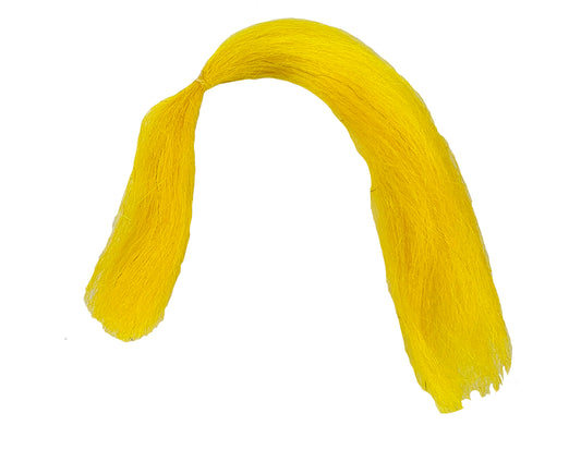 NATURAL YAK BODY HAIR FOR LARGE BAIT FISH PATTENS 12" YELLOW
