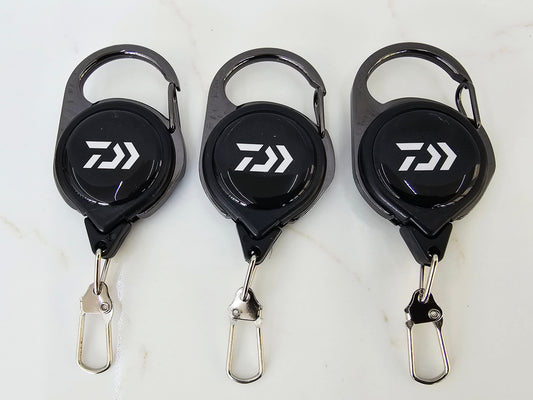 Olde Fly Shop Zinger Retractor with Retractable Nylon Tether, 3 Pack
