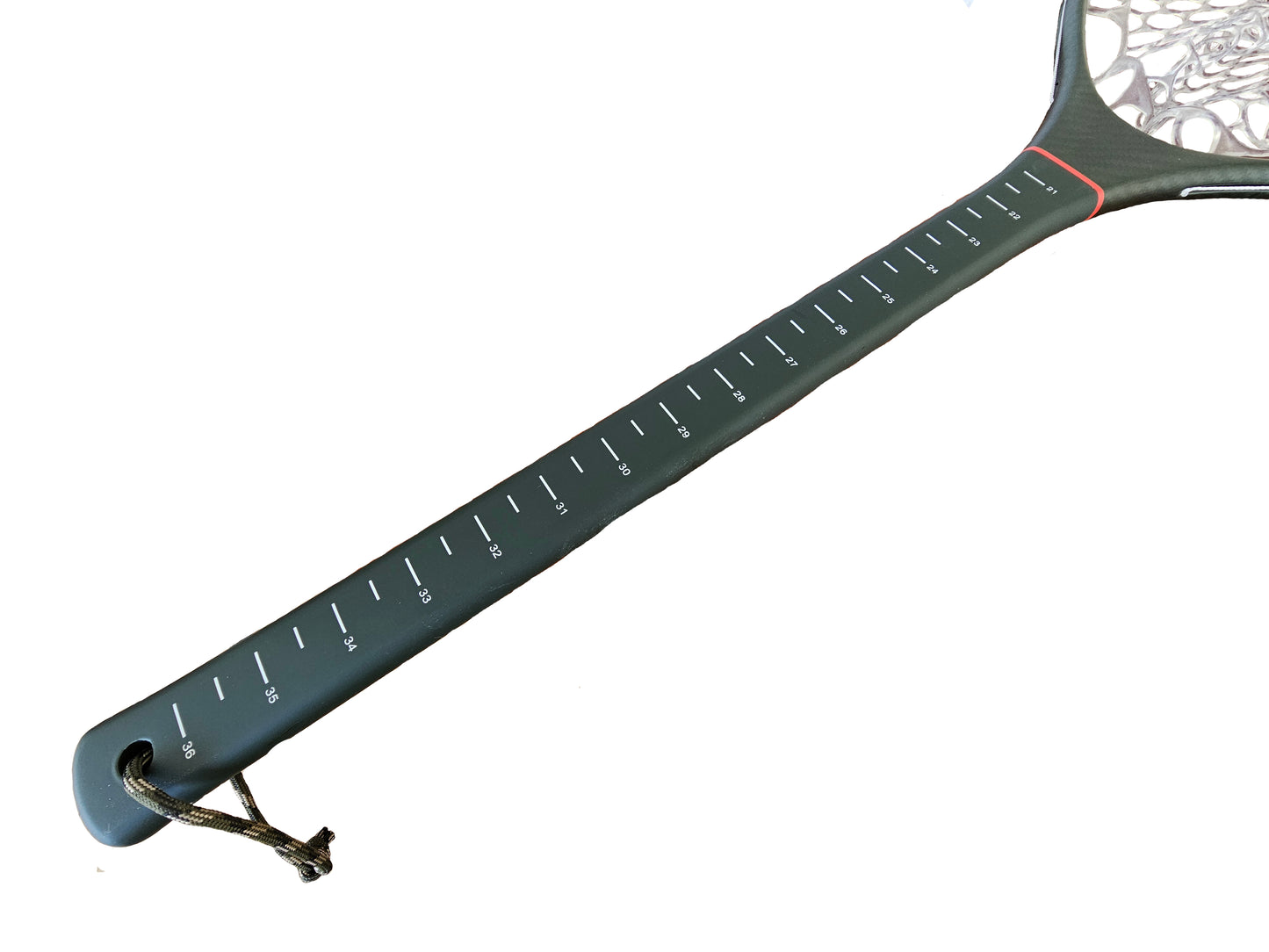 OLDE FLY SHOP 100% CARBON FIBER LONG HANDEL BOAT NET WITH RUBBER NET