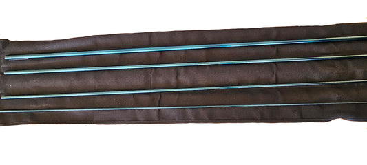 OLDE FLY SHOP SERIES IM-8 GRAPHITE FLY ROD BLANK  9FT  5WT 4PC SATIN AQUAMARINE