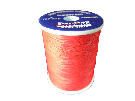 PAC BAY ROD WINDING THREAD STAY TRUE CHERRY RED SIZE A-326 100 YDS SPOOL