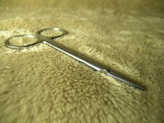 SERRATED FINE POINT SCISSORS  4" (027)