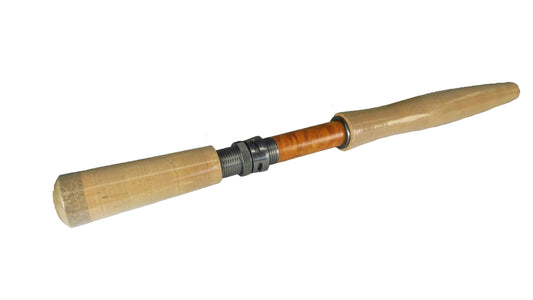 SWITCH /SPEY ROD BURLED WOOD REEL SEAT WITH FORWARD GRIP AND BUTT GRIP 3wt - 6wt