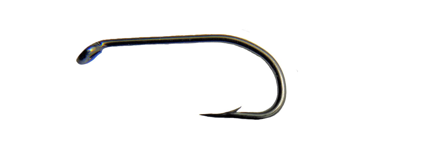 OLDE FLY SHOP TROUT FLY HOOKS BLACK NICKEL TURNED DOWN EYE (50 PACK )