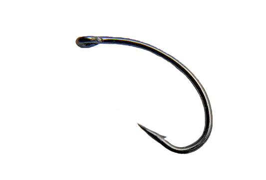 OLDE FLY SHOP CURVED FLY HOOKS BLACK NICKEL (50 PACK )