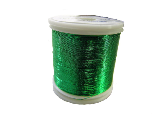 OLDE FLY SHOP ROD BUILDING METAILLIC THREAD 100YDS SIZE A GREEN