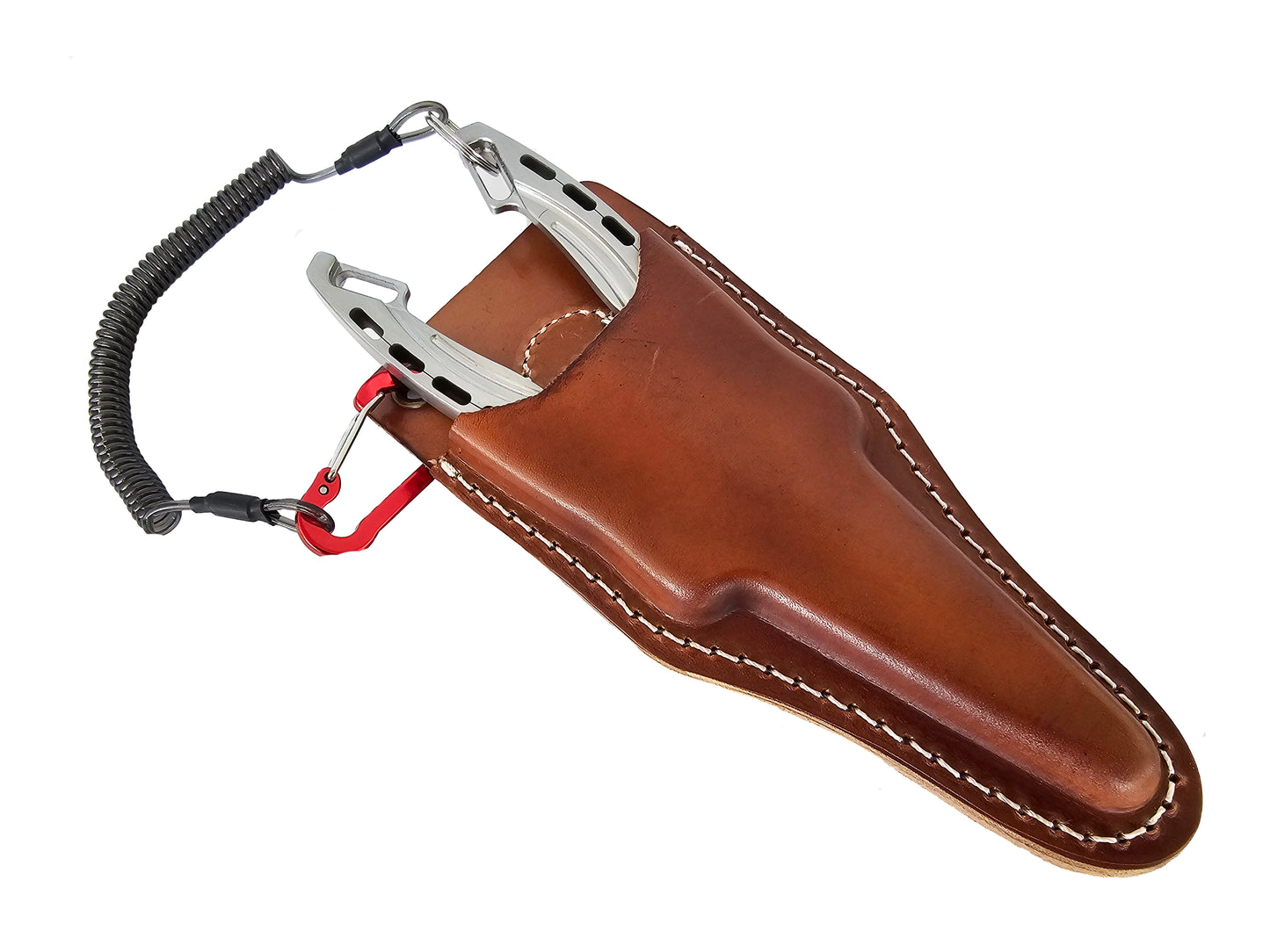 7 1/2" STAINLESS STEEL  FISHING PLIERS WITH LEATHER SHEATH