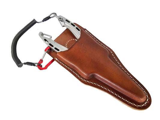 7 1/2" STAINLESS STEEL  FISHING PLIERS WITH LEATHER SHEATH