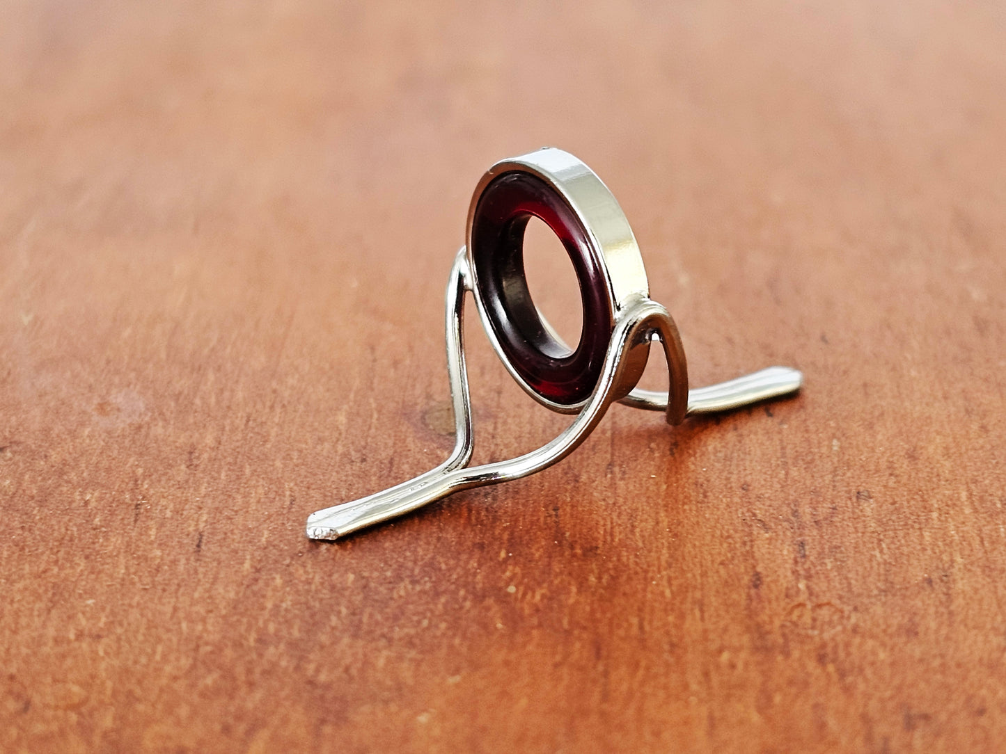 NICKEL SILVER DEEP BULL'S BLOOD RED AGATE STRIPPING GUIDE