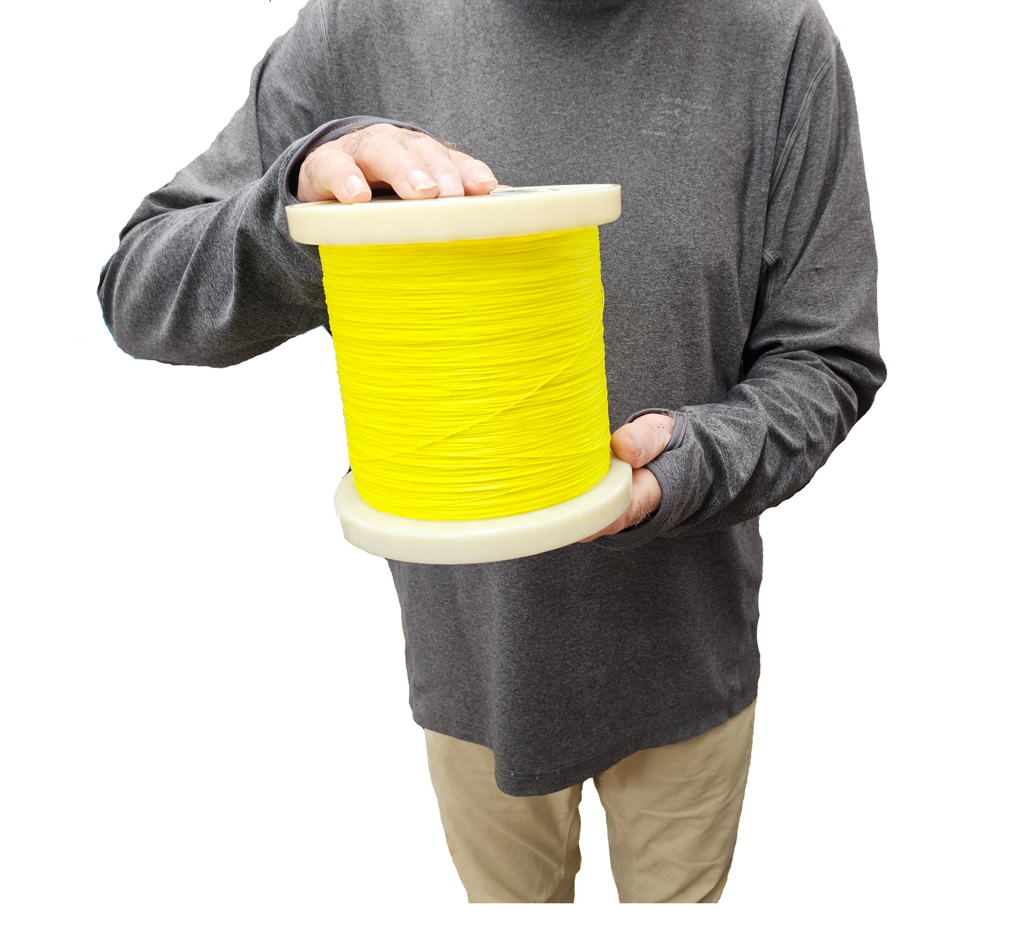 OLDE FLY SHOP PE PREMIUM FLY LINE BACKING 65LB 3000M (3280 YDS) HIGH VIS YELLOW (Copy)