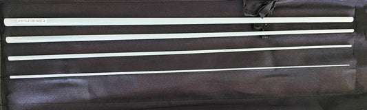 OLDE FLY SHOP FIBERGLASS FLY ROD BLANk 3WT 4PC  TRANSLUCENT WHITE WITH CLOTH BAG