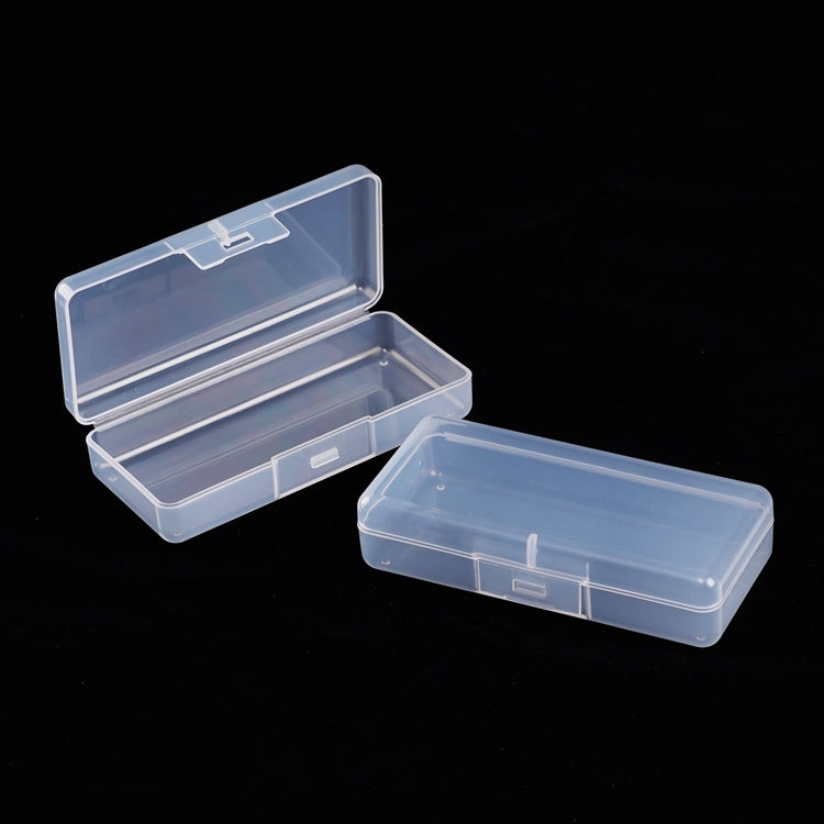 10 PACK SMALL CLEAR PLASTIC FLY STORAGE CONTAIN Fly Storage Containers Box with Hinged Lid