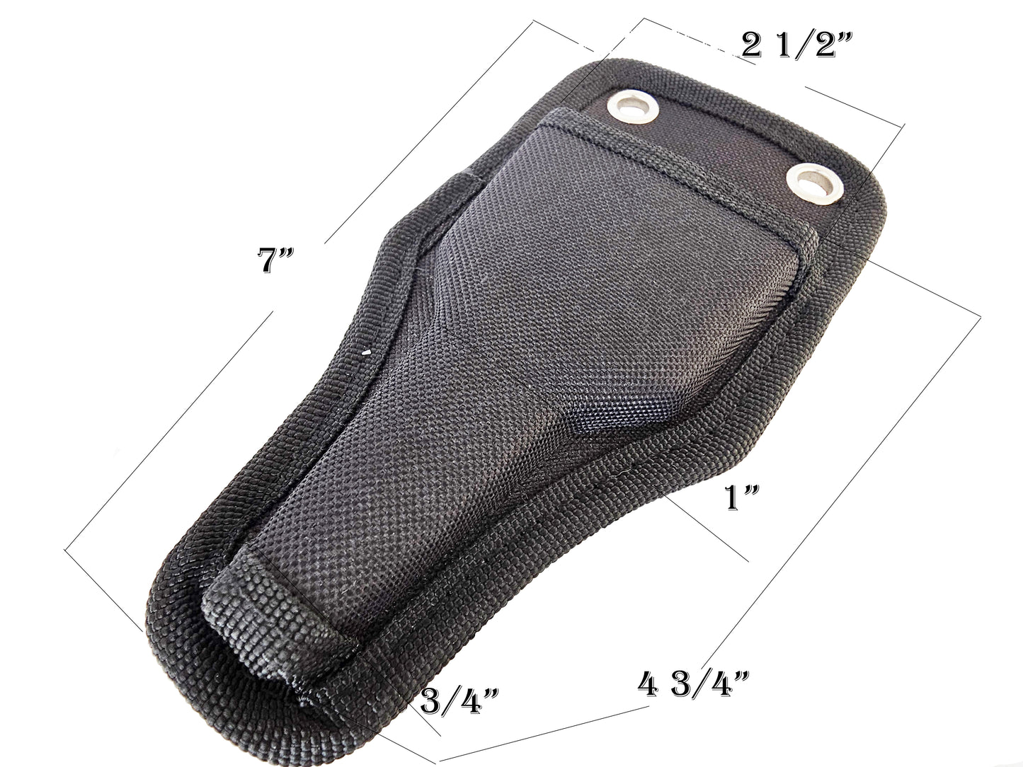 7" MOLDED NYLON FISHING PLIERS SHEATH BLACK WITH BELT CLIP